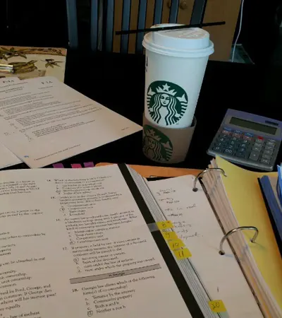 Studying for the real estate exam September 30,2012